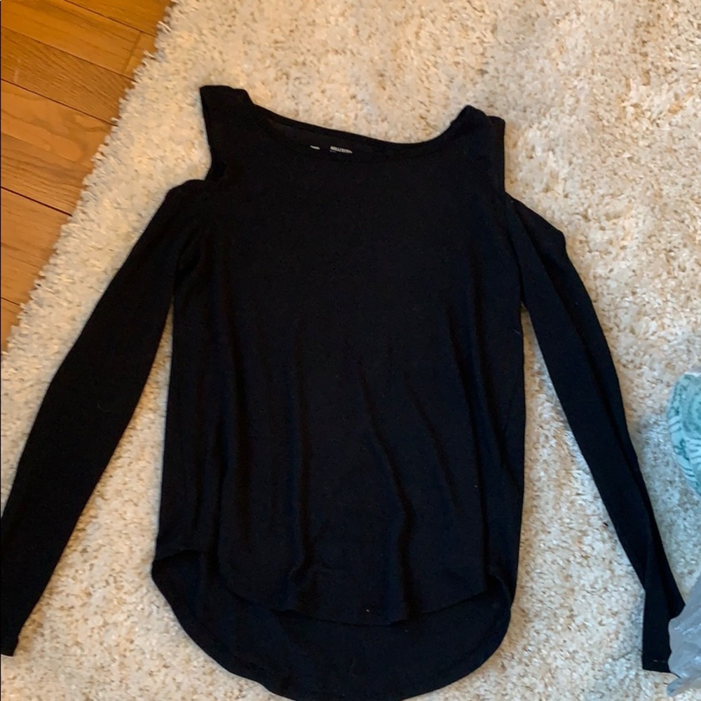 hollister cold shoulder knit long sleeve
